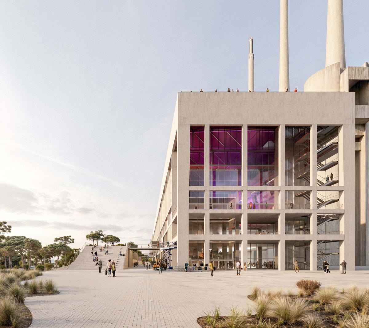 Simulación de Catalunya Media City desde el extremo Badalona y Maresme