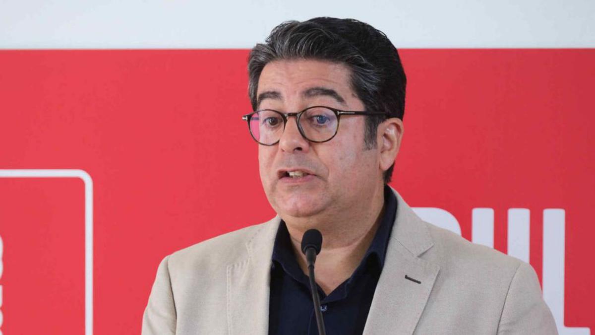Pedro Martín, secretario general del PSOE de Tenerife. | | CARSTEN W. LAURITSEN