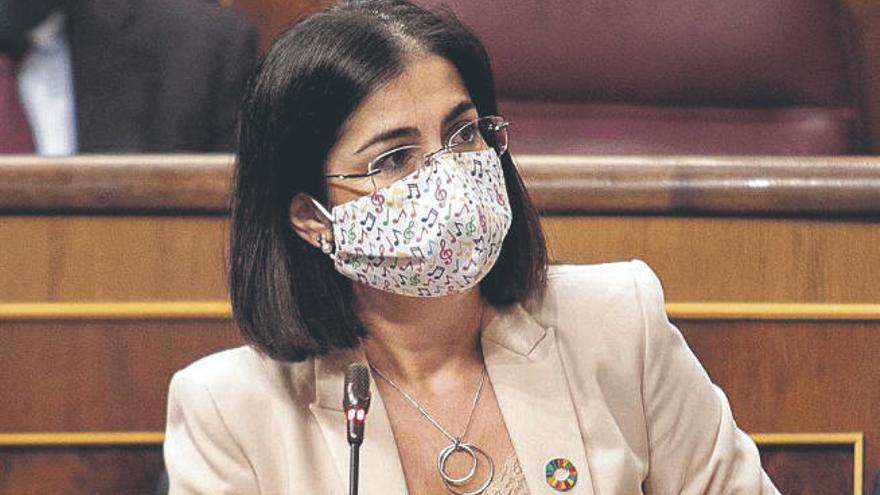 Carolina Darias en el último pleno del Congreso de los Diputados.