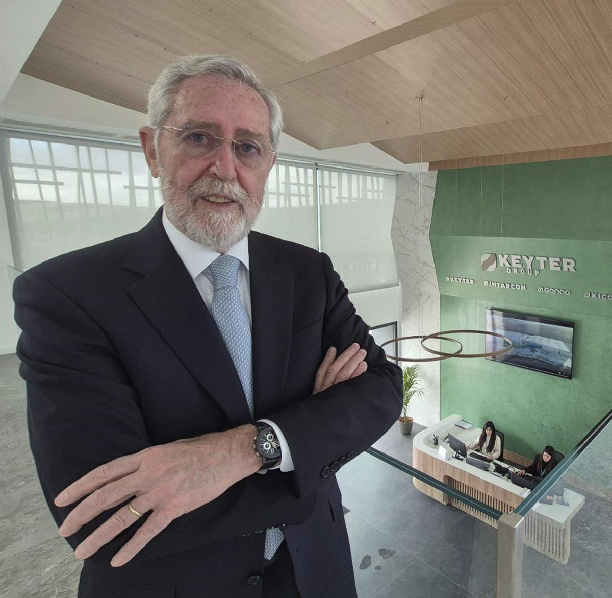 Aurelio García, en las instalaciones de Keyter Group. | M. GONZÁLEZ