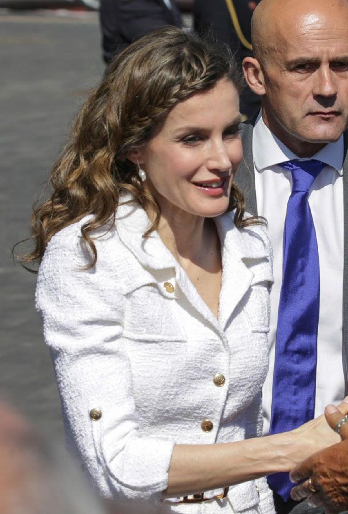 Letizia Ortiz con trenza en Tenerife