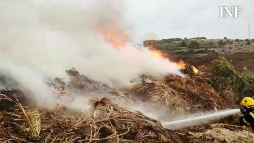 Un incendio en el Ecoparque de Benissa activa los medios áereos del Consorcio