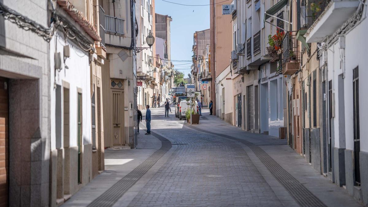 La calle Suárez Somonte de Mérida.