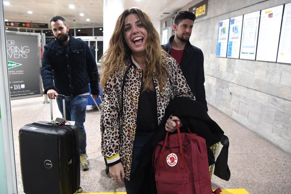 Miriam, coruñesa en ''OT'', recibida por sus fans en