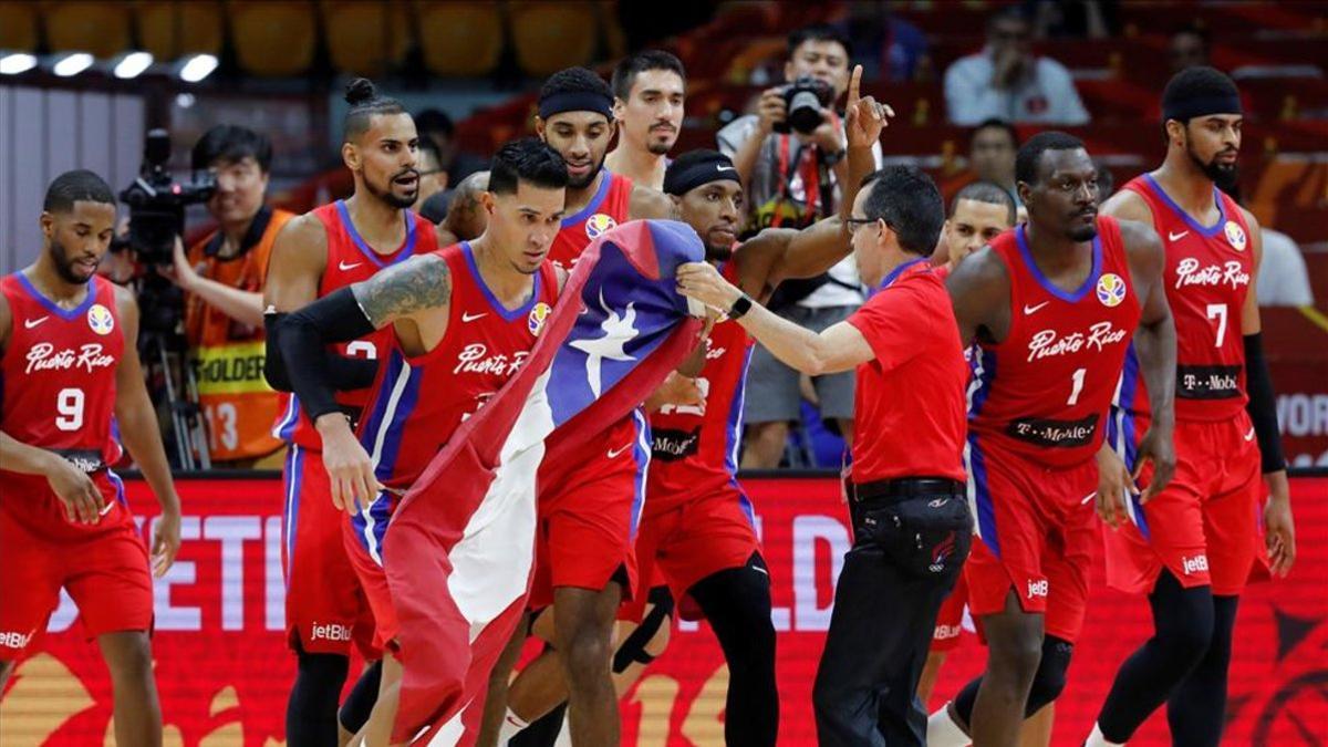 Los jugadores de Puerto Rico celebraron a lo grande su victoria