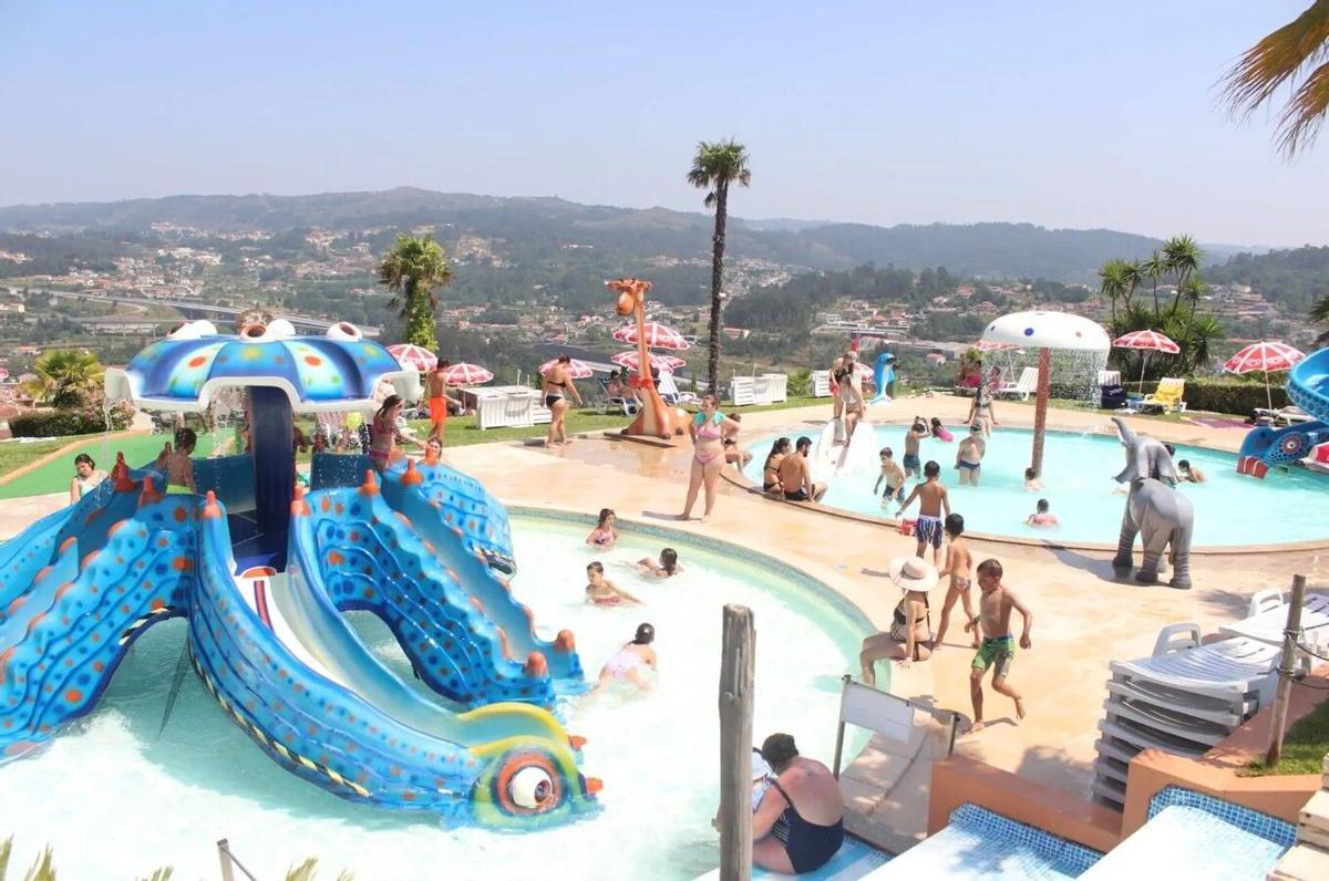 La zona infantil del Parque Acuático de Fafe.