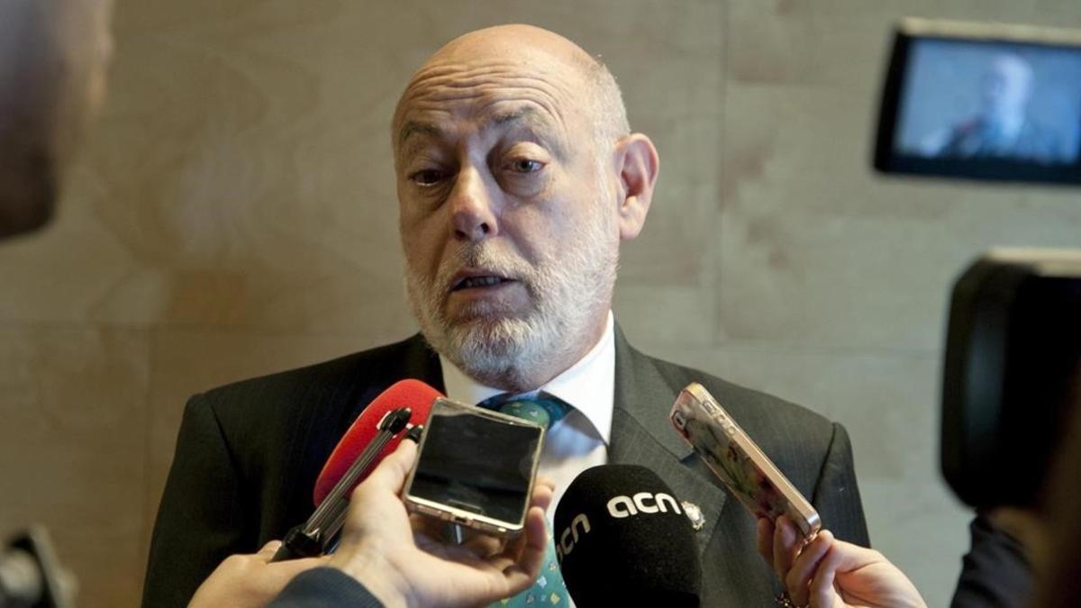El fiscal general del Estado, José Manuel Maza, este martes en Girona.