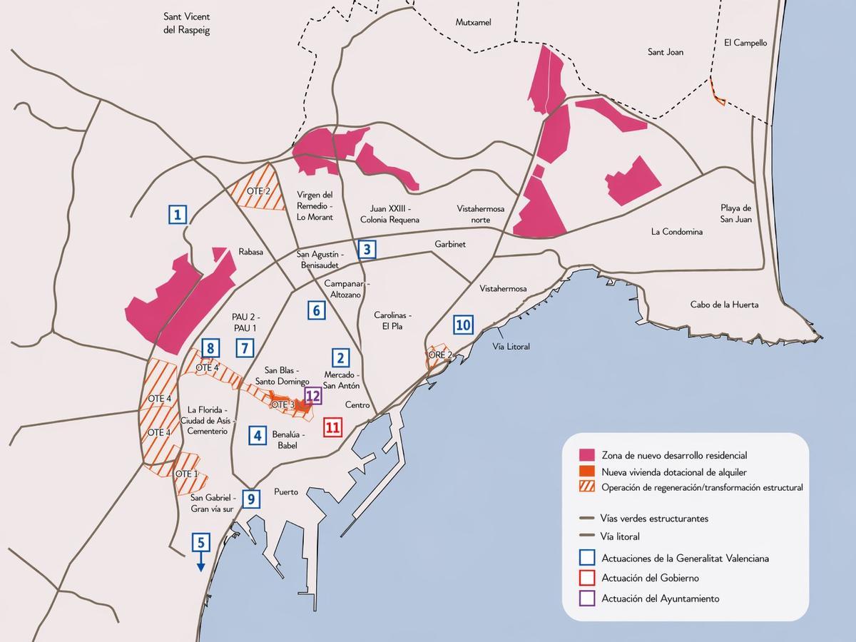 Vivienda proyectada en la ciudad de Alicante