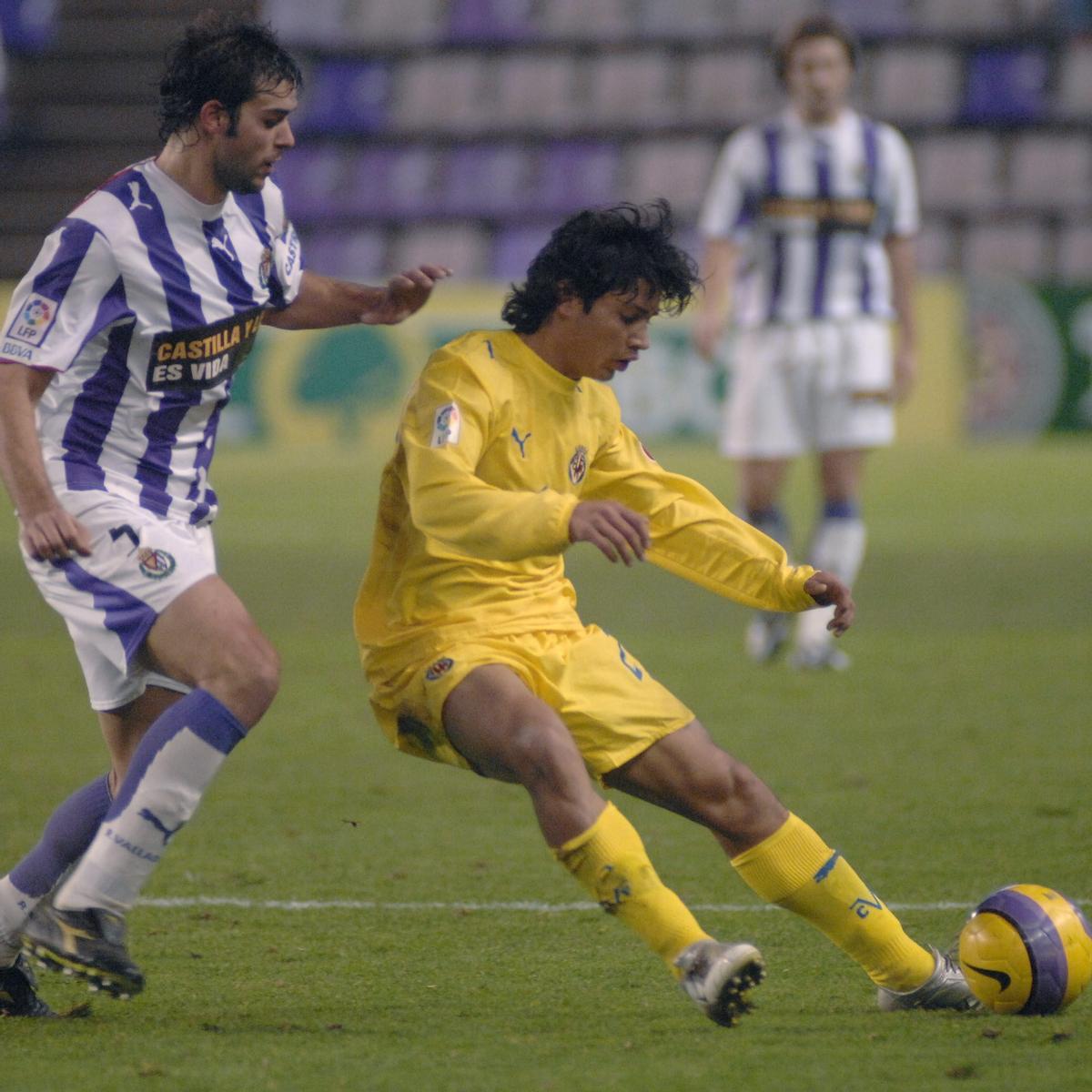Matías Fernández durante el Valladolid-Villarreal de octavos de Copa en 2007.