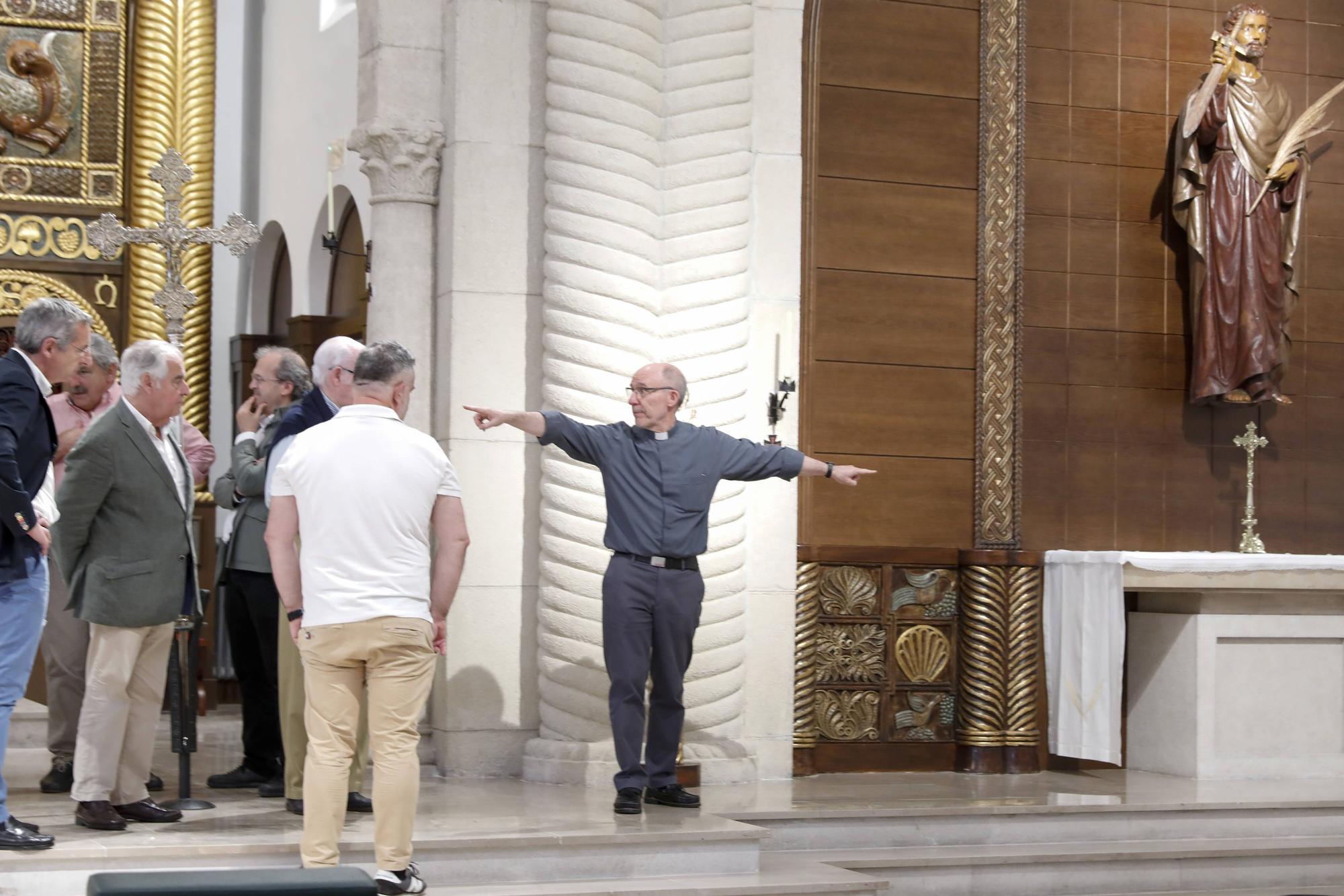 En imágenes: así ha quedado la reforma de la iglesia de San Julián de Somió