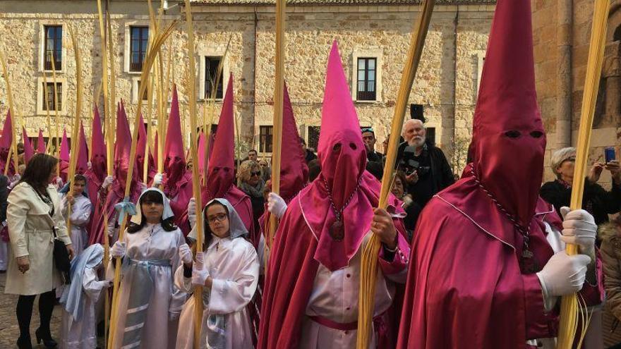 Los hermanos de La Borriquita en las calles de la ciudad