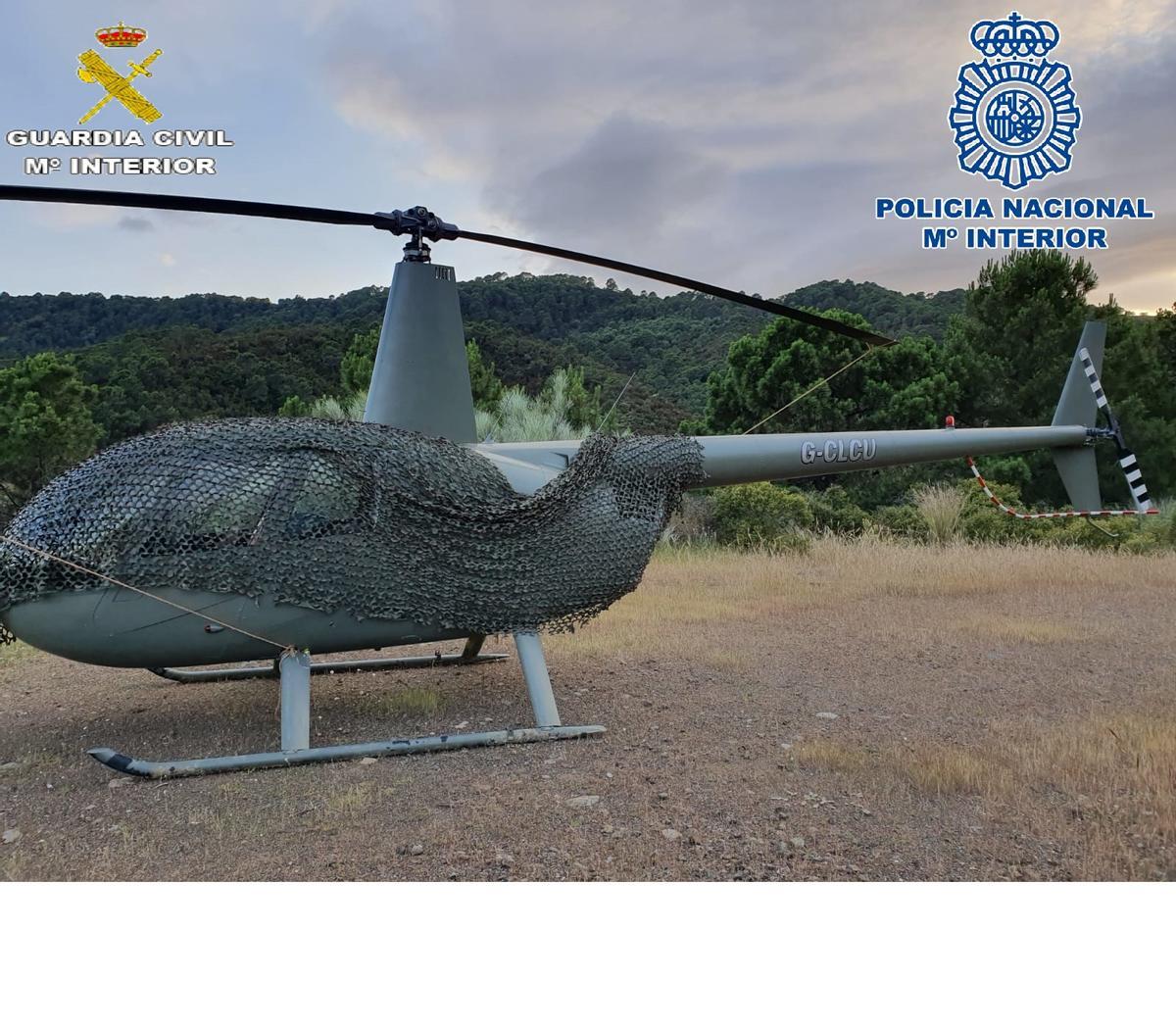Imagen del helicóptero localizada por los investigadores.