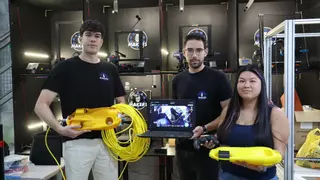 Estudiantes de la UPCT crean un dron submarino de bajo coste para monitorizar el estado del Mar Menor