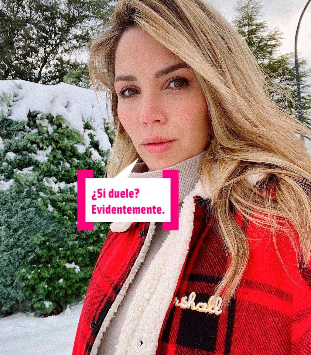 La modelo venezolana Rosanna Zanetti y su posado en la nieve