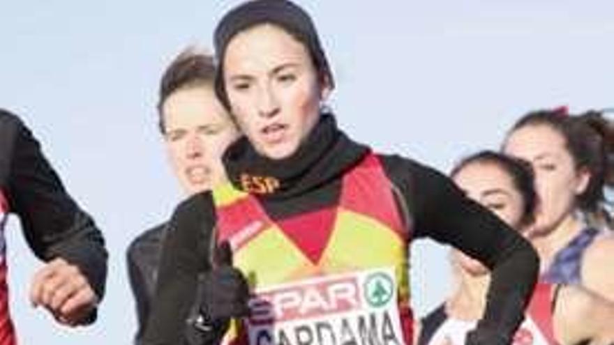 Carmela Cardama, en el Europeo de Samorin en 2017.