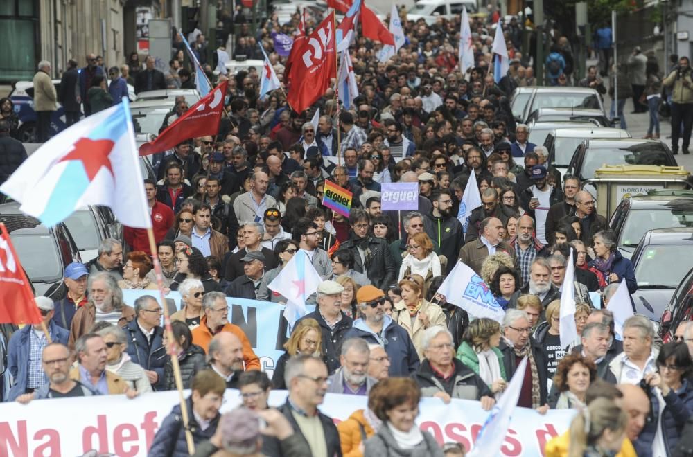 Manifestación de la CIG en A Coruña.