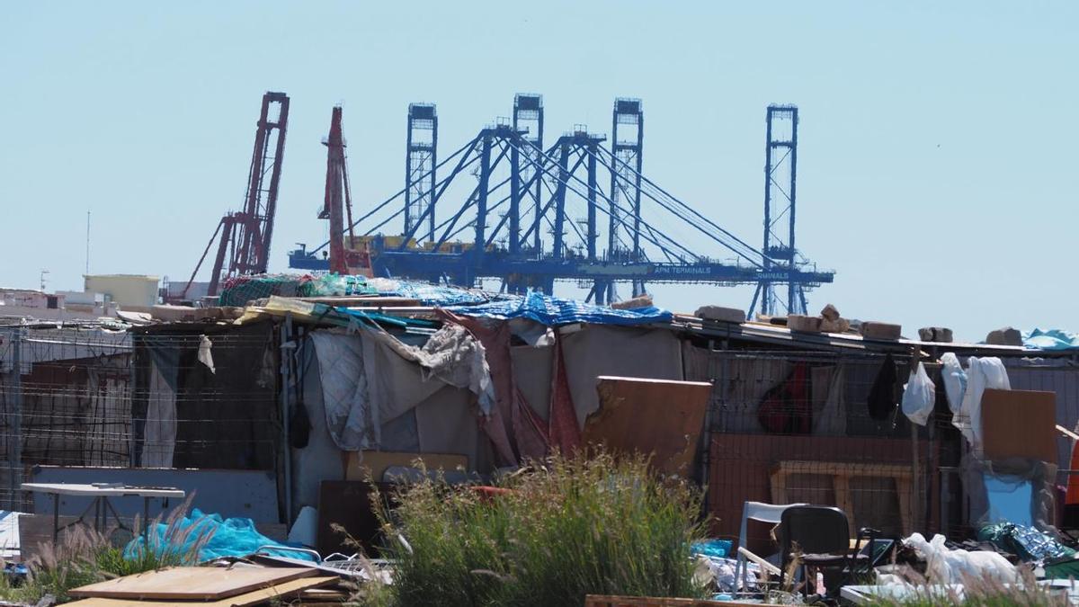 Asentamiento de chabolas en València