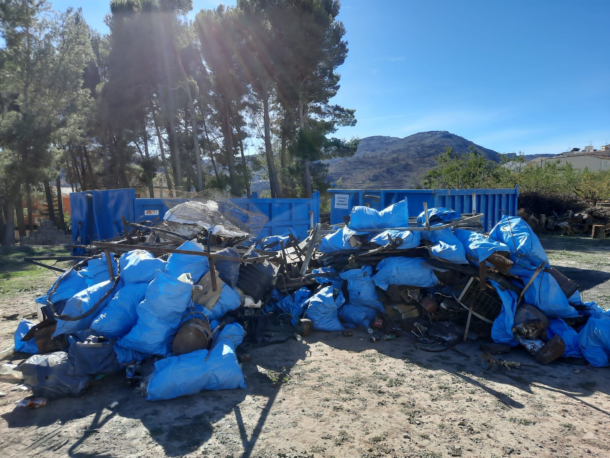 Descubre lo que han encontrado en una recogida de basura resurgida tras el gran incendio de Bejís