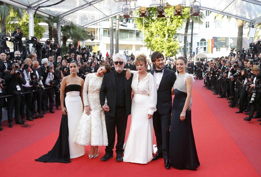 El equipo de ''Julieta'', en la alfombra roja de Canne