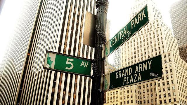 Cruce de avenidas en Nueva York