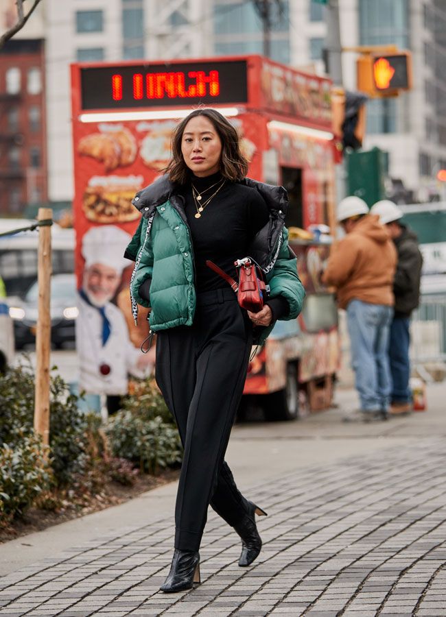 street style  Abrigo plumifero mujer, Abrigo plumas mujer, Plumiferos mujer