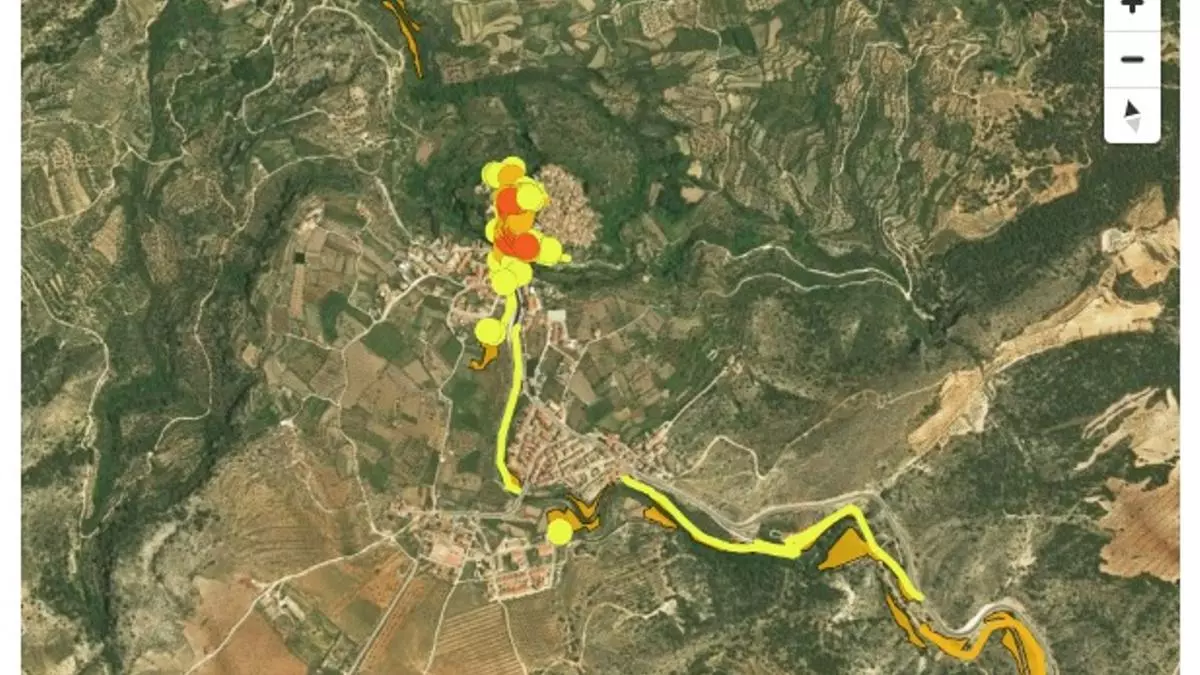 Los daños reales de la Dana en Letur: estos son los 68 puntos afectados según los satélites