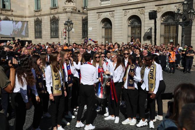 Las imágenes de la celebración de la segunda Champions del Barça en Barcelona