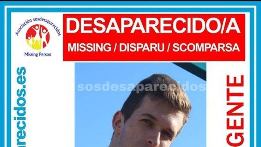Imagen del desaparecido difundida por SOS Desaparecidos.