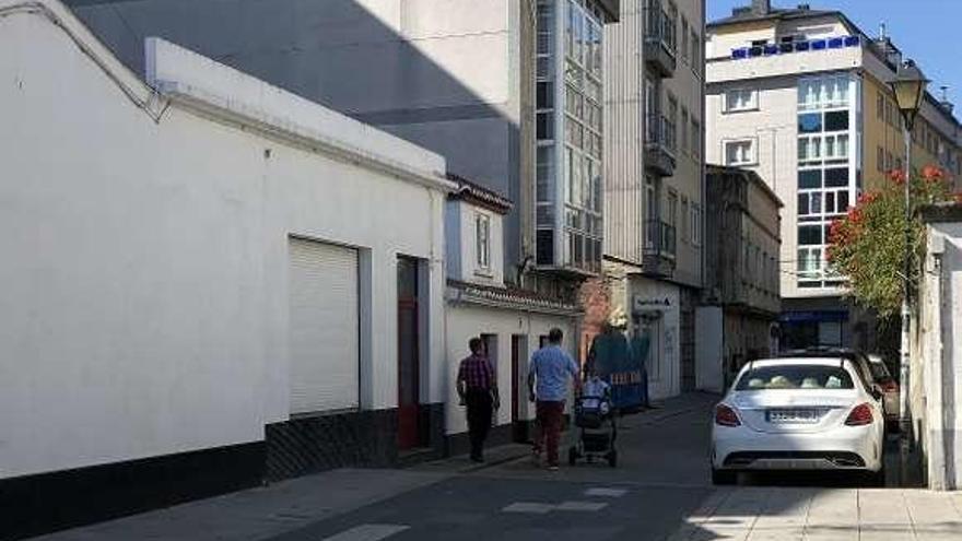 Calle Ponte, en el centro de Sada.