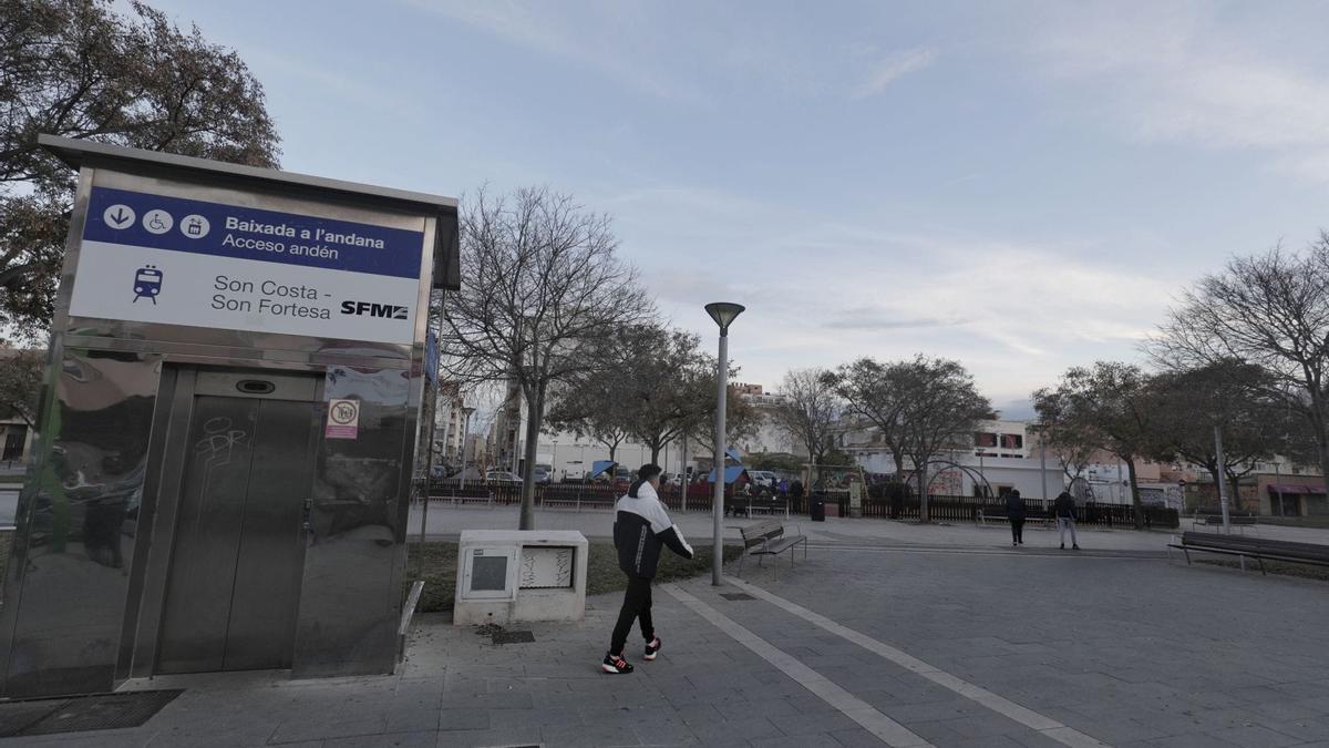 El apuñalamiento se ha producido en un parque cerca de la calle Jacint Verdaguer de Palma