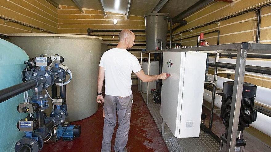 Instalaciones de una potabilizadora de agua en la provincia de Zamora.