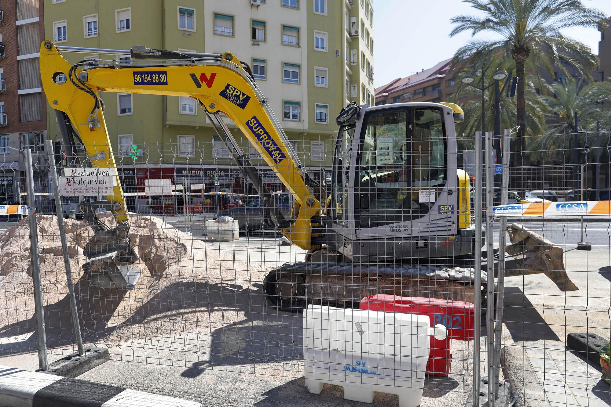 Así avanzan las obras de Peris y Valero