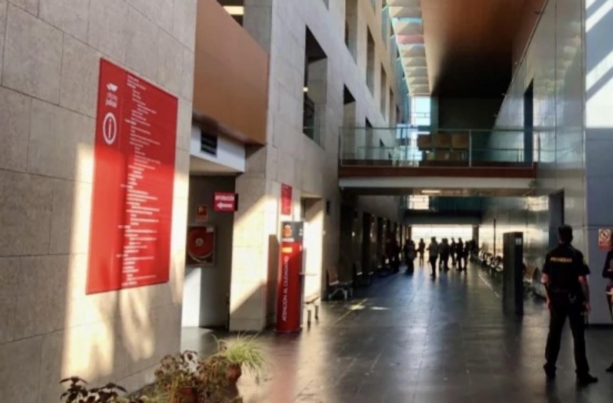 Interior de los juzgados de Cáceres.