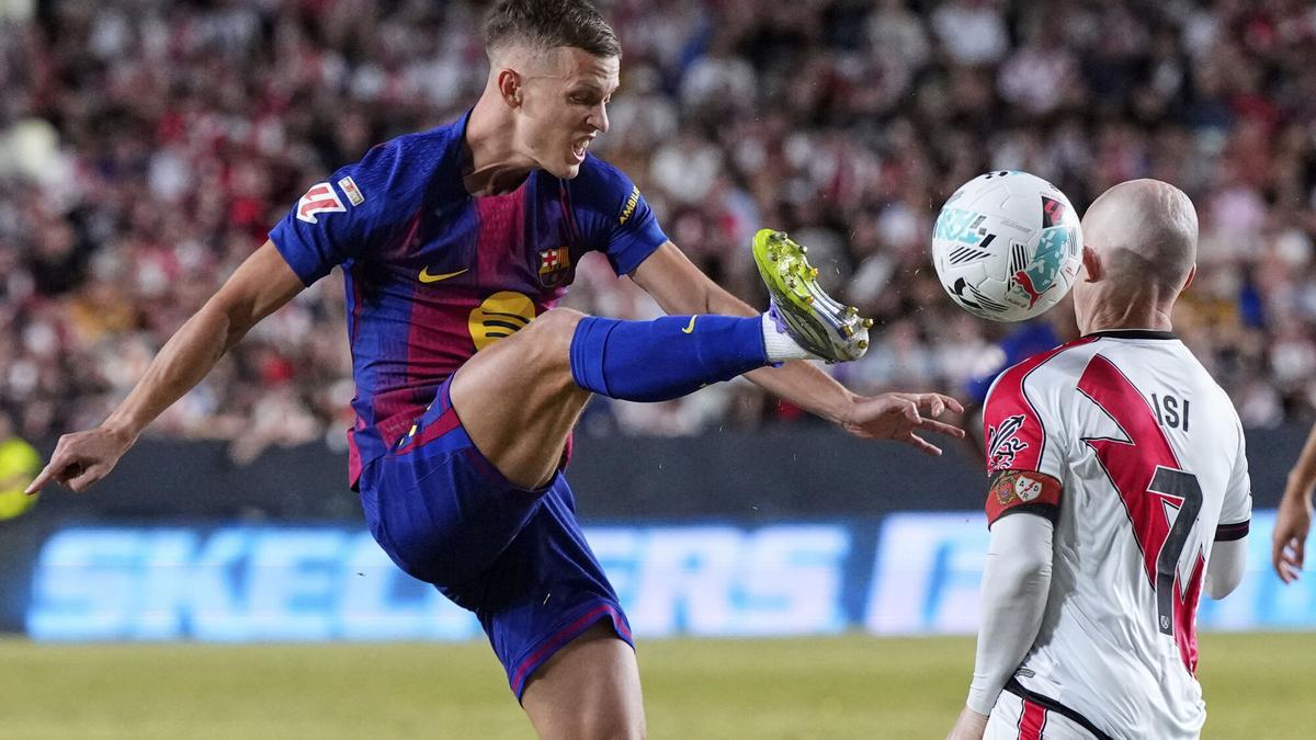 El Barça empata en Vallecas con un partidazo soberbio de Joan Garcia