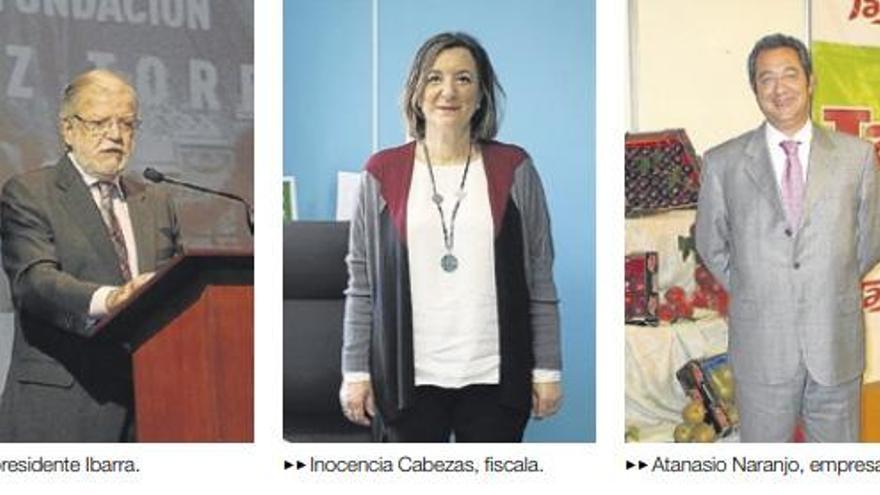 Inocencia Cabezas, Ibarra y Naranjo, Medallas de Oro del Día de la Provincia de Badajoz