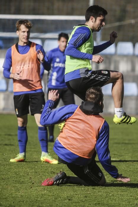 Entrenamiento del Real Oviedo.