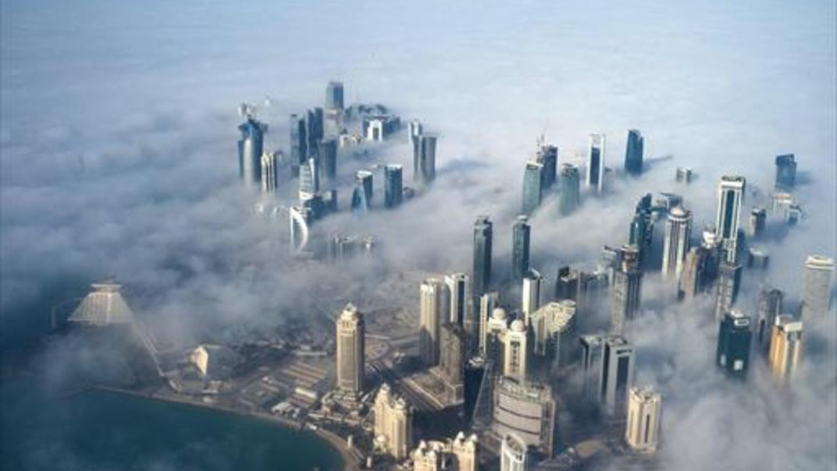 Vista aérea de Doha, la capital de Catar.