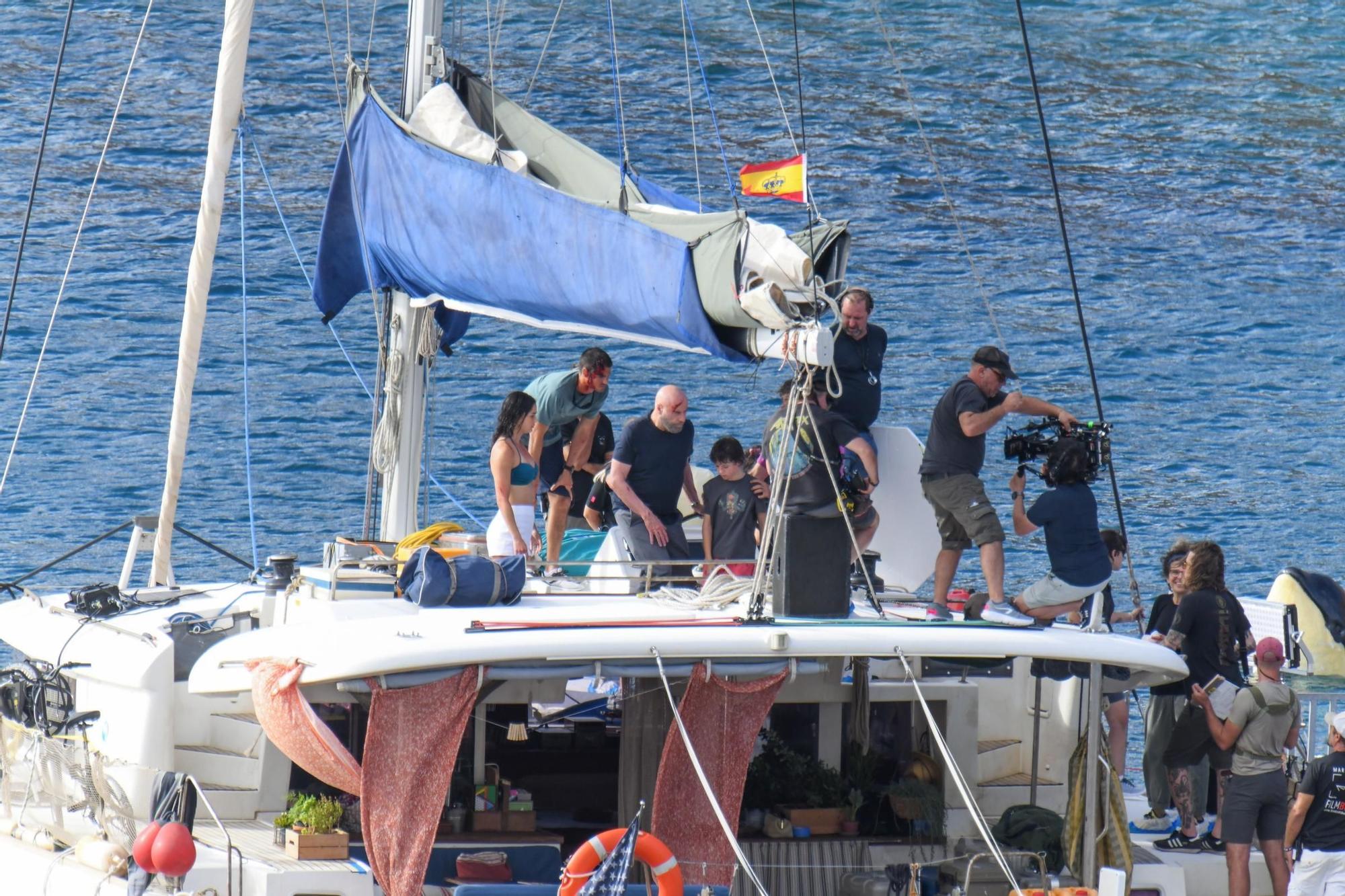 John Travolta sigue su rodaje en aguas de Gran Canaria
