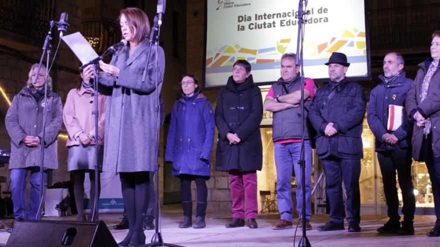 Marta Madrenas a la celebració del Dia de la Ciutat Educadora de l&#039;any passat.