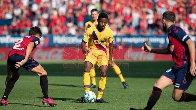Las imágenes del partido entre  el Osasuna y el FC Barcelona correspondiente a la jornada 3 de LaLiga Santander disputado en el estadio El Sadar, Pamplona.