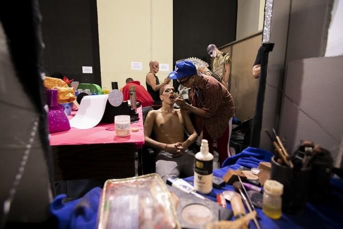 02.03.19. Las Palmas de Gran Canaria. Carnaval 2019. Carnaval 2019. Backstage Preselección Drag. Foto Quique Curbelo