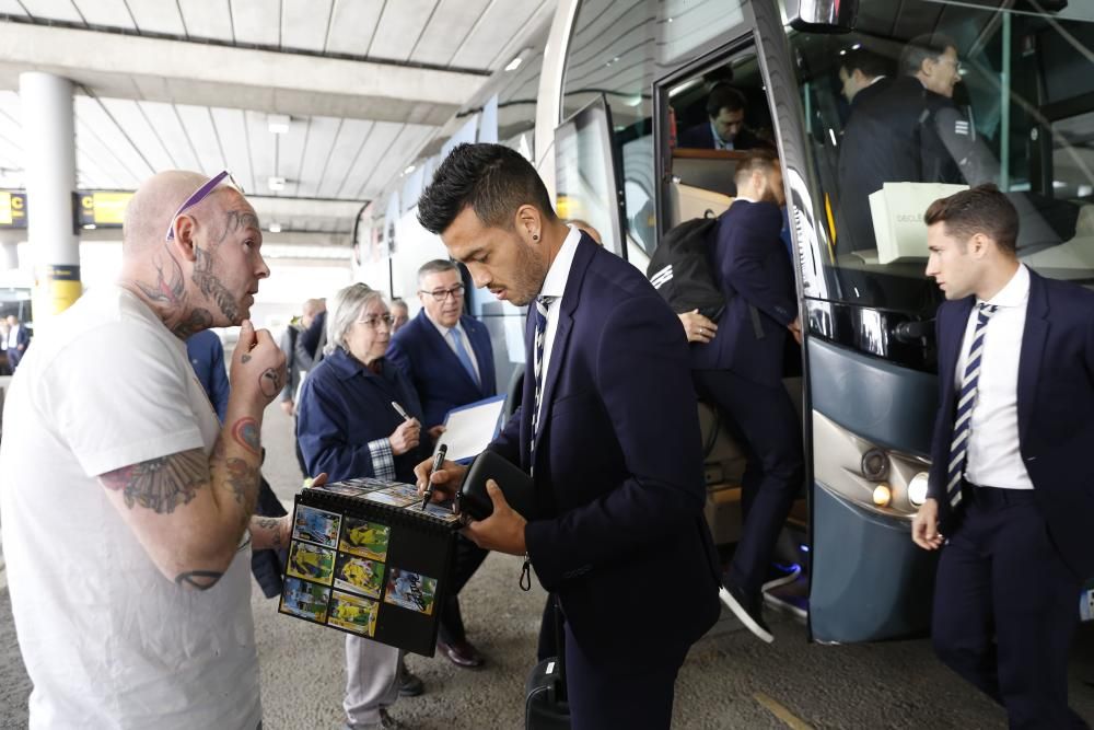 Así fue la llegada del Celta a Manchester