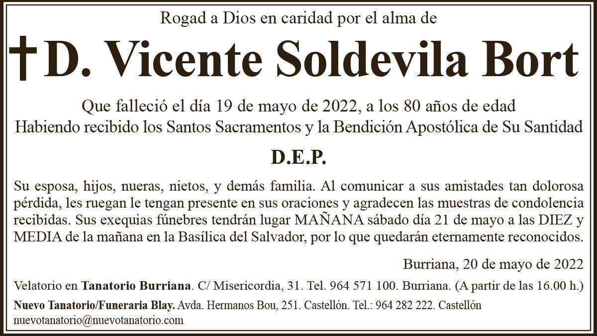 D. Vicente Soldevila Bort