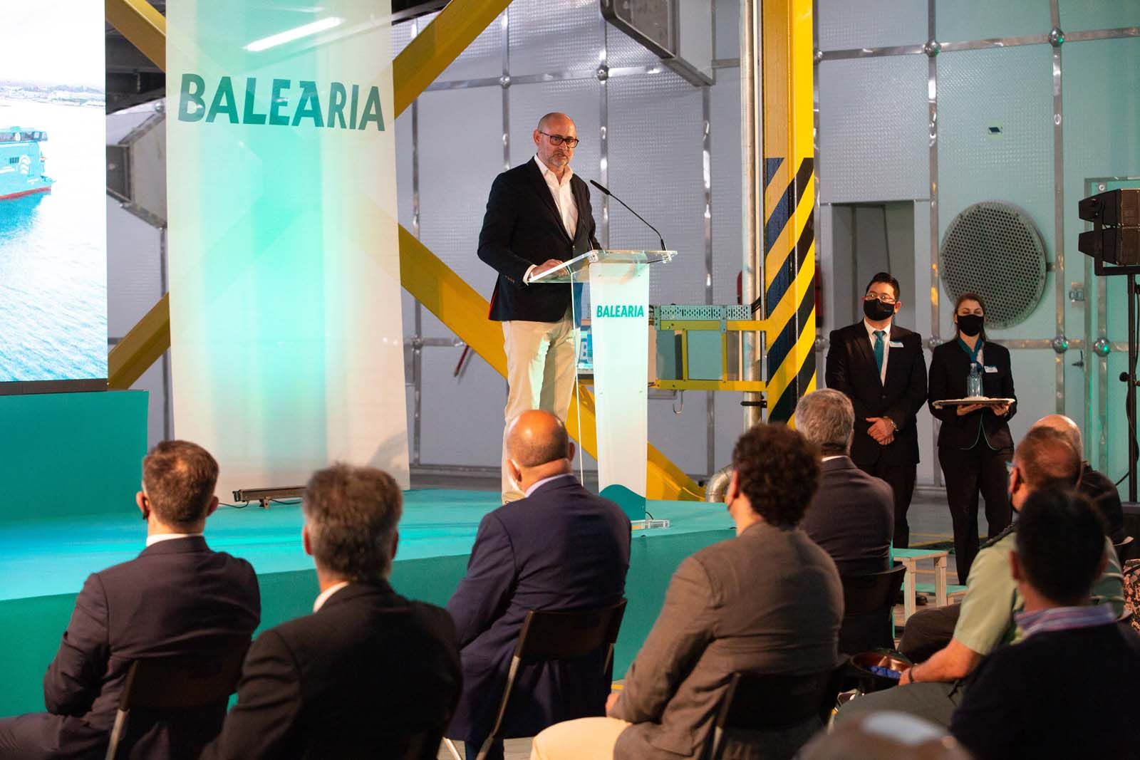 Inauguración del nuevo barco de Baleària, Eleonor Roosevelt.