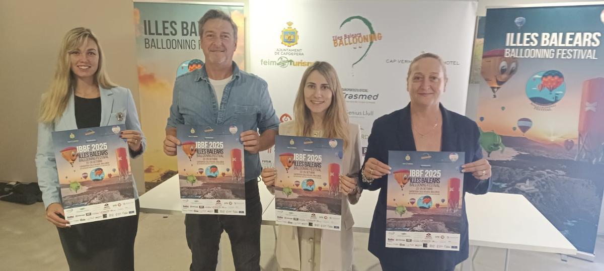 Presentación del festival de globos en Capdepera.