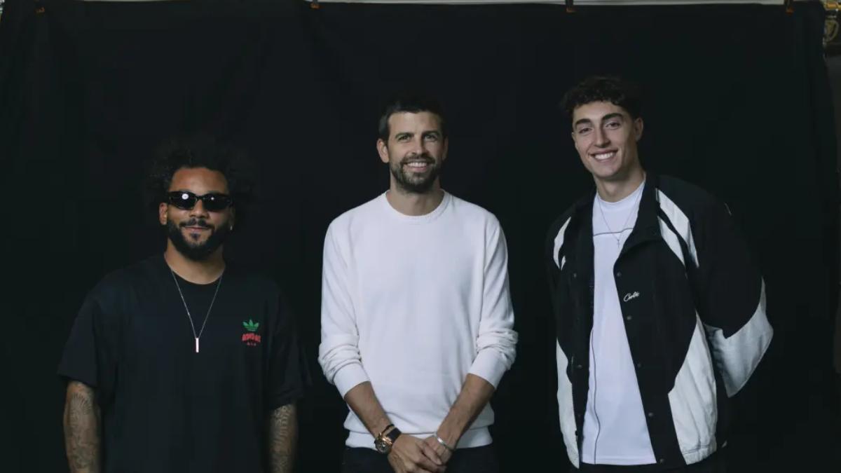 Marcelo, Piqué y Plex, en su presentación como presidentes de la Kings League.