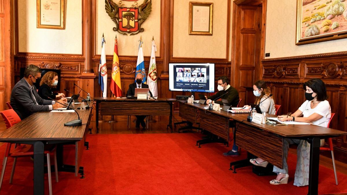 El Pleno del Ayuntamiento de La Orotava en mayo de 2021