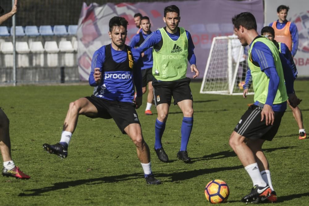 Entrenamiento del Real Oviedo.