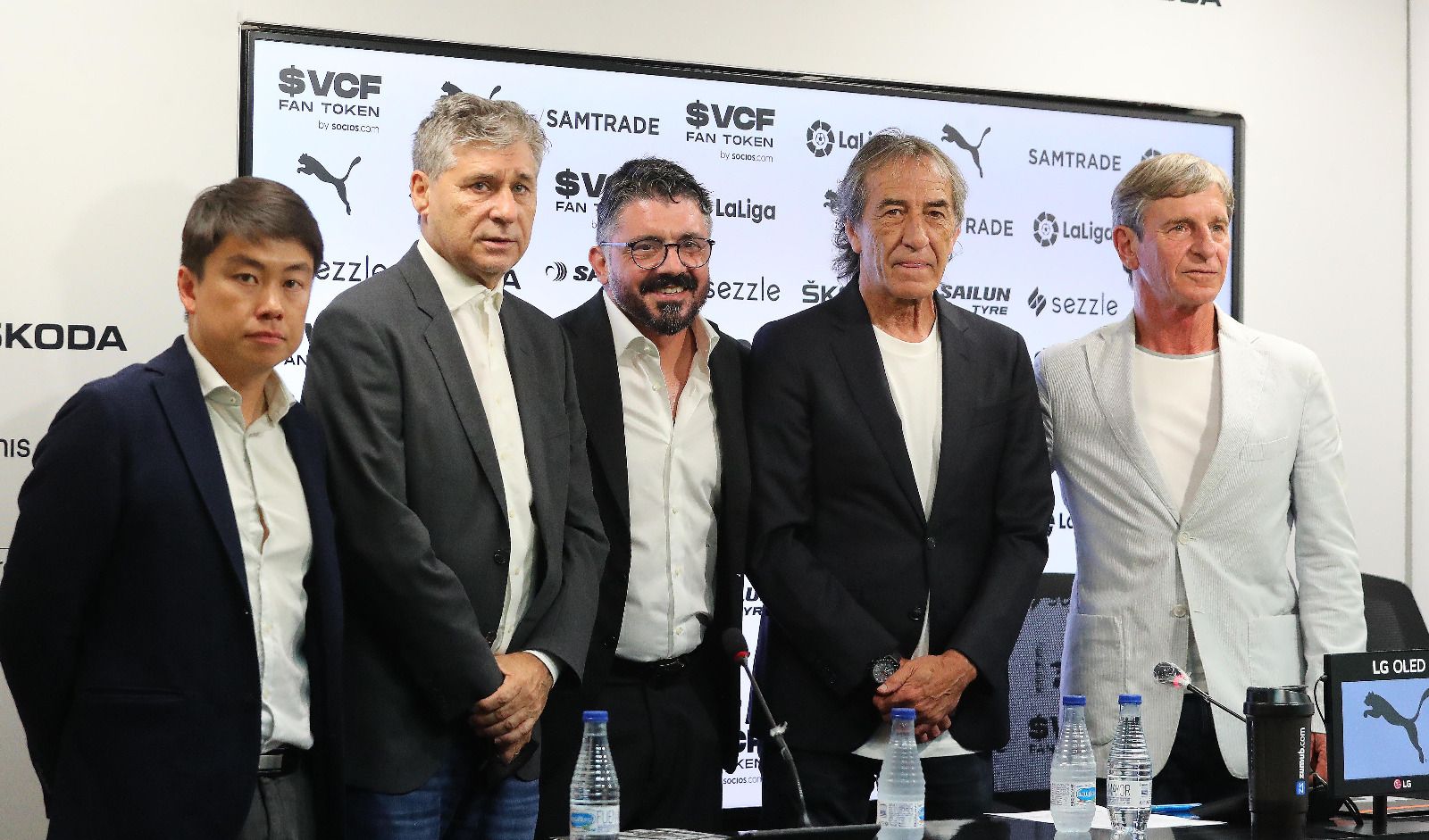 La presentación de Gattuso, en imágenes