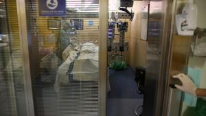 Una uci del Hospital Vall dHebron de Barcelona.